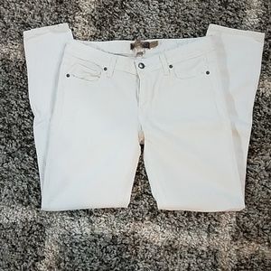 Paige skyline white skinny jeans 27